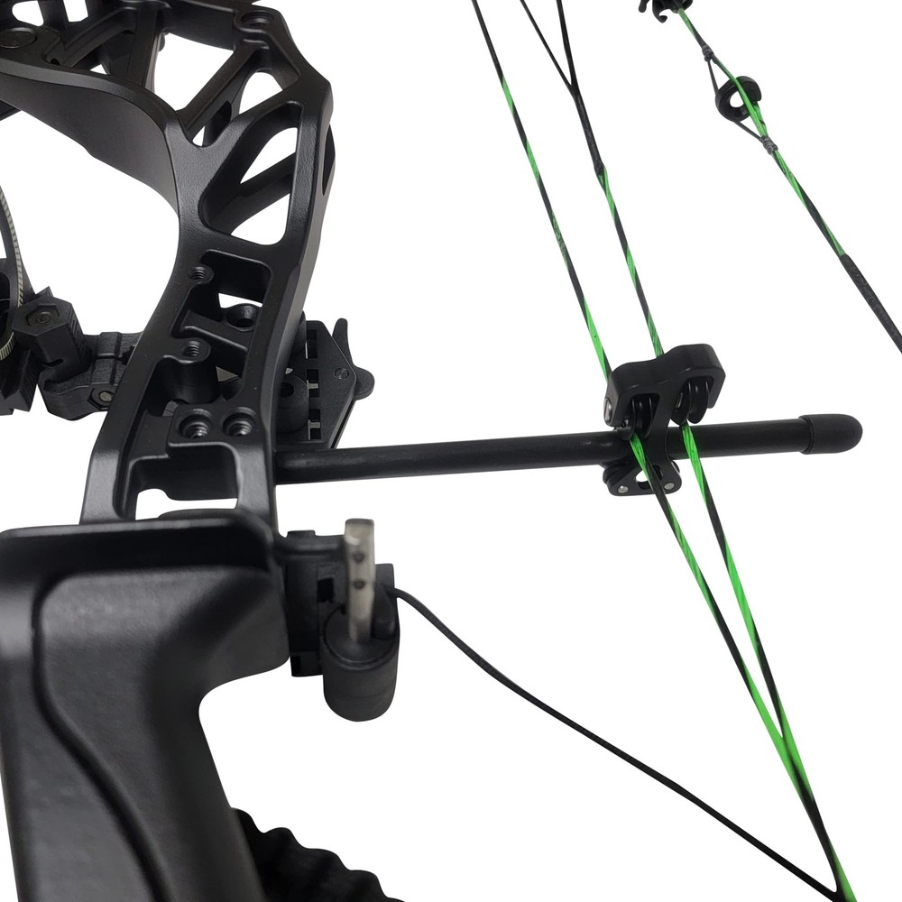 SAS Aluminum Compound Bow Cable Guard Roller Slide String Splitter Black