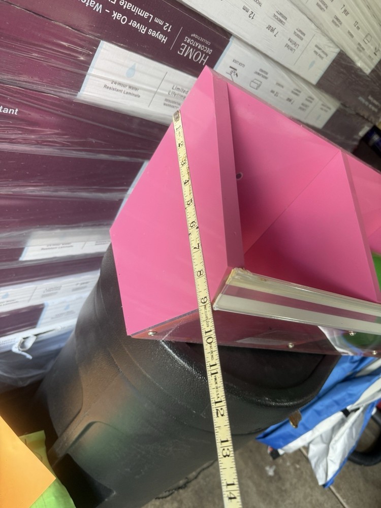 store display shelf container wall mounting clear front open Hanging Container