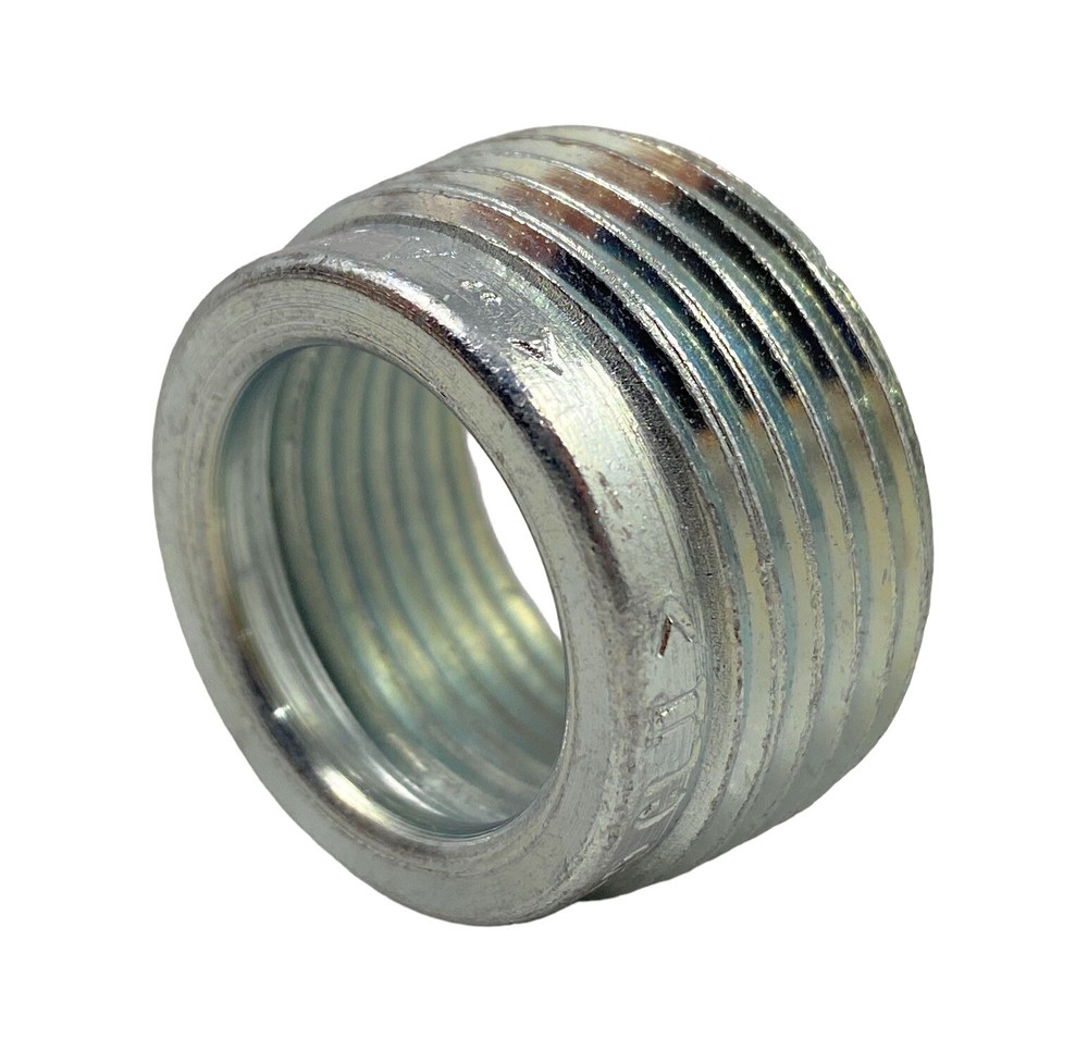 ☀️(1 pc) Appleton RB100-75 Threaded Reducing Bushing, 1" x 3/4" NPT, Steel