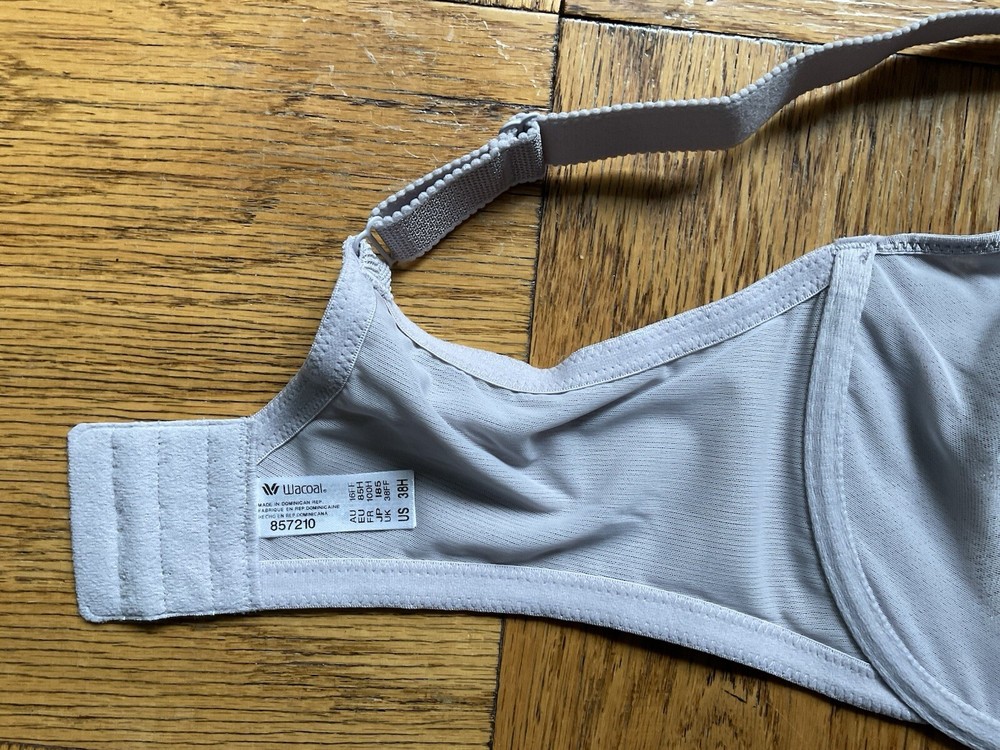 38H - WACOAL Visual Effects Minimizer Bra, Raindrop, New