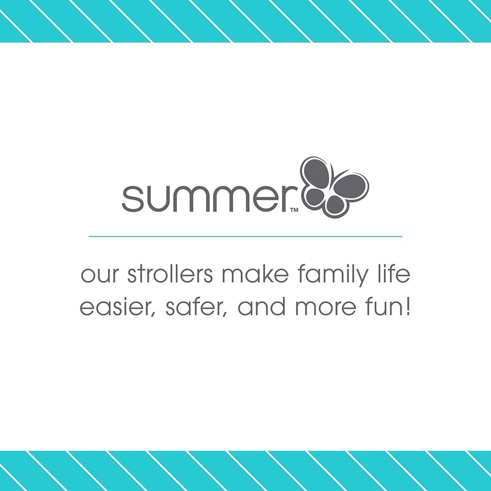 3D Lightweight Mini Stroller w/ Compact Fold Multiposition Recline Canopy &Visor