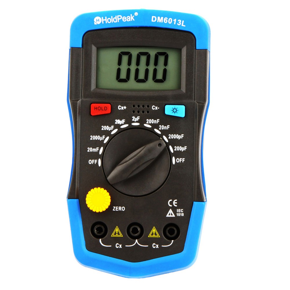 DM6013L Handheld Digital Capacitance Meter Capacitor w/ LCD Backlight M8L9