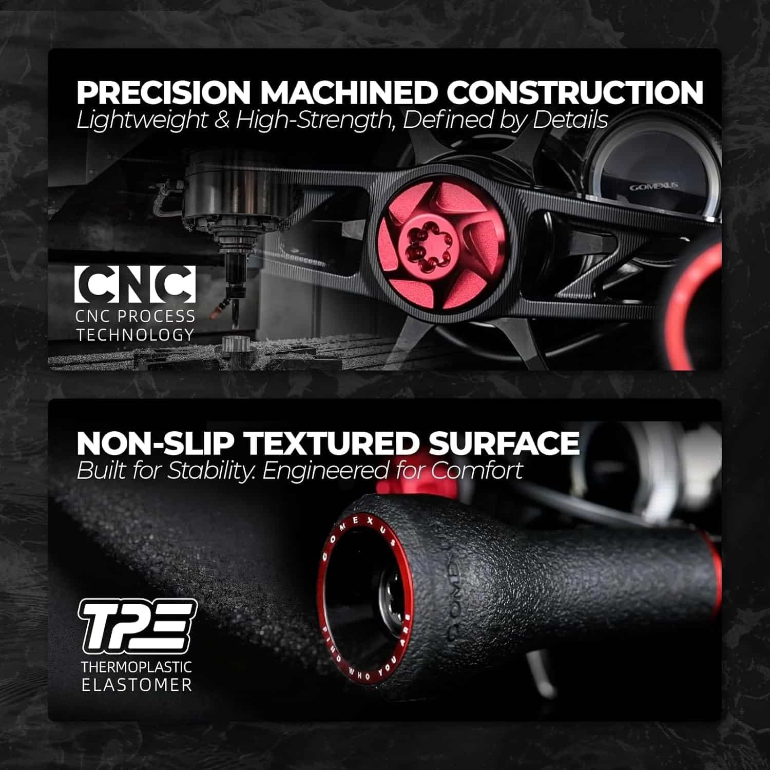 GOMEXUS 100mm Power Handle for Daiwa Lexa Zillion Saltiga Baitcasting Reel 8x5mm