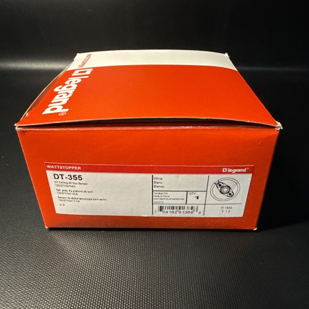 NEW Legrand Wattstopper DT-355 Dual Tech Occupancy Sensor  ceiling mount