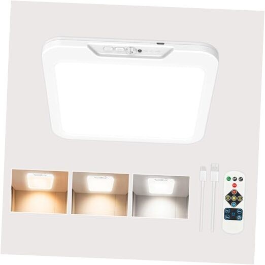 Rechargeable Ceiling Light with Motion Sensor & Remote, 3 Color 1 Pack