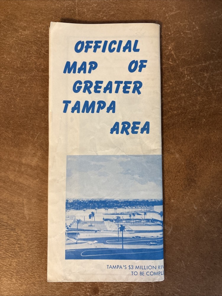 1964 Greater Tampa Area Florida Map