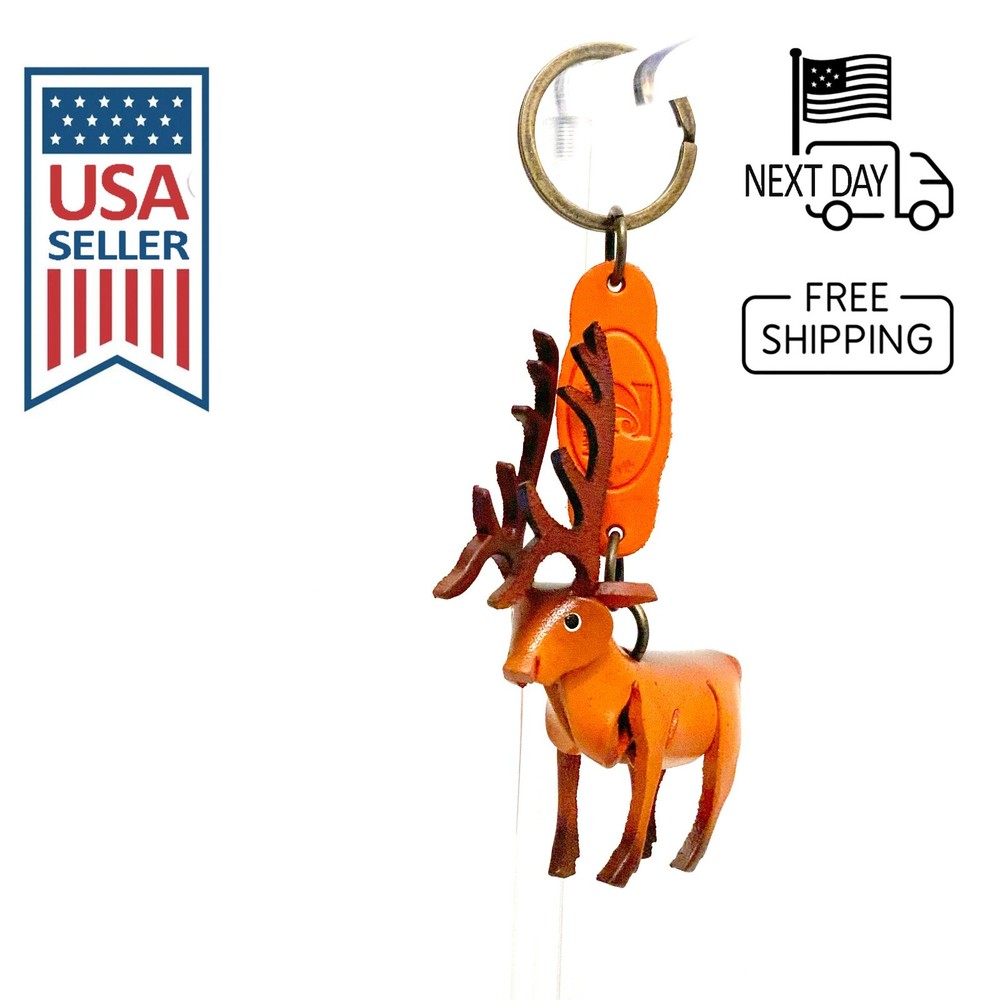 Elk Handmade Leather Keyring