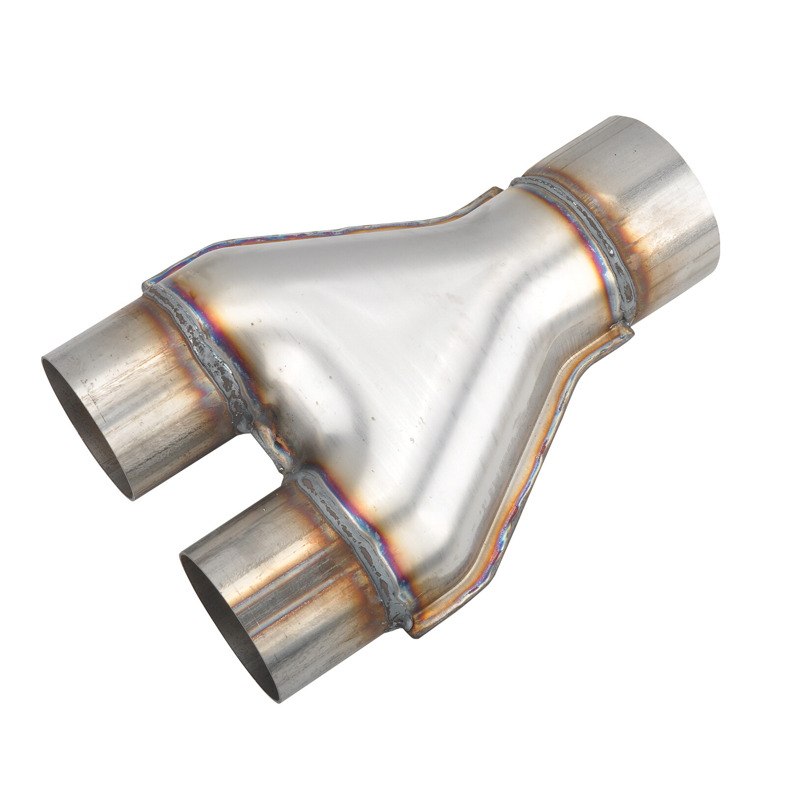 Y-Pipe Exhaust Pipe Adapter Connector 2''/2.25''/2.5''/2.75''/3''ID Single/Dual