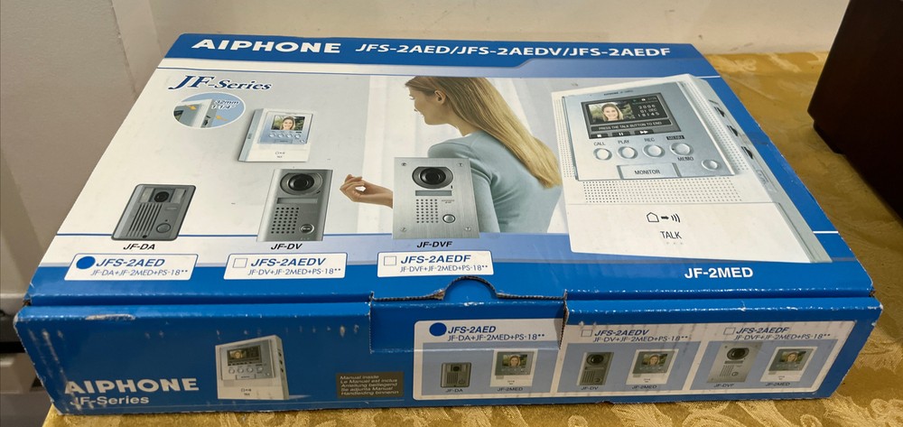 Aiphone JFS-2AED / JFS-2AEDV/ JFS-2AEDF Hands-Free Color Video Intercom System