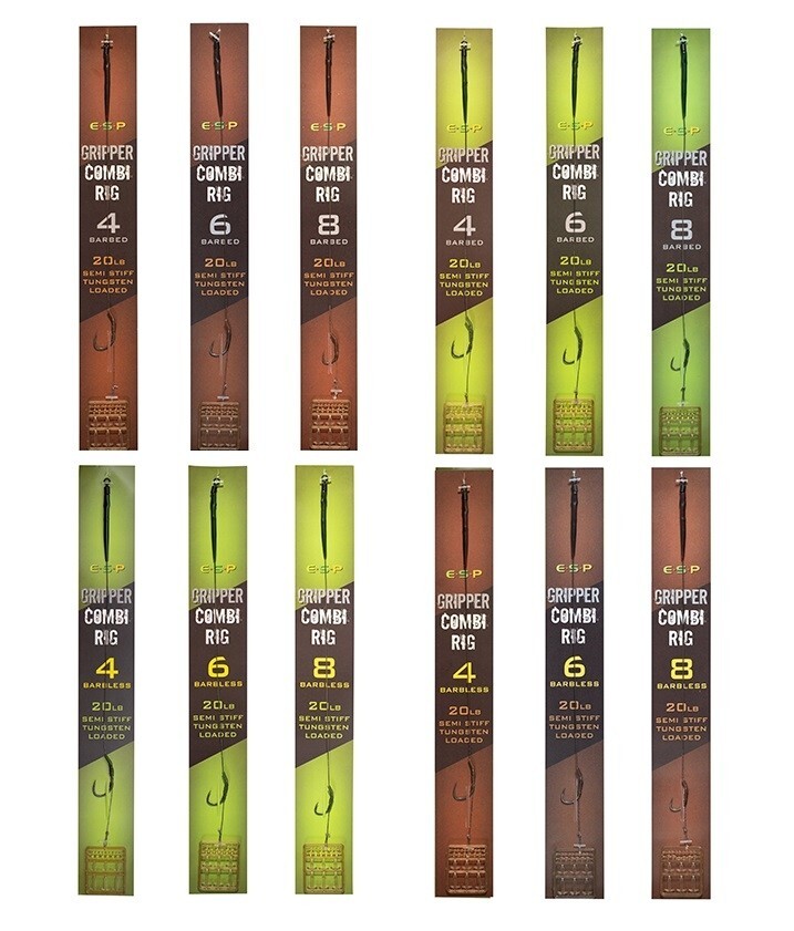 E.S.P Gripper Combi Rig Brown Barbless