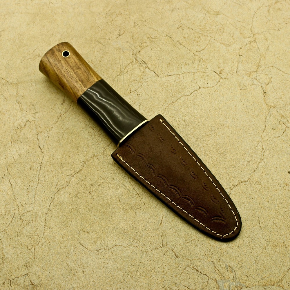 Celtic Scottish Dirk SGIAN DUBH DAGGER Bone Handle Knife.