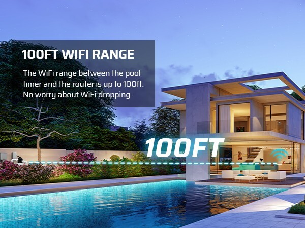 DEWENWILS Pool Pump Timer, Outdoor Smart WiFi Box Wireless Controller Timer