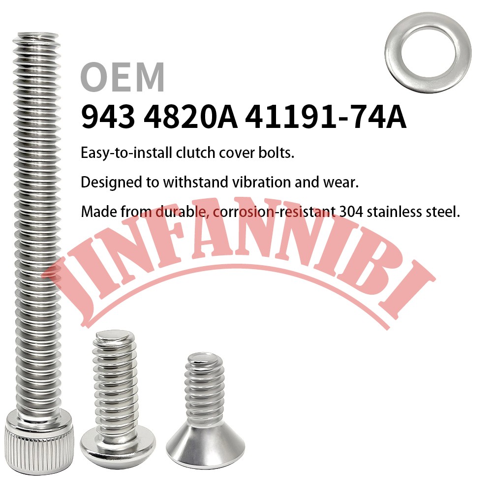 Primary Cover Gasket & Clutch Screws Bolt Seal Kit for Harley Sportster 1200 883