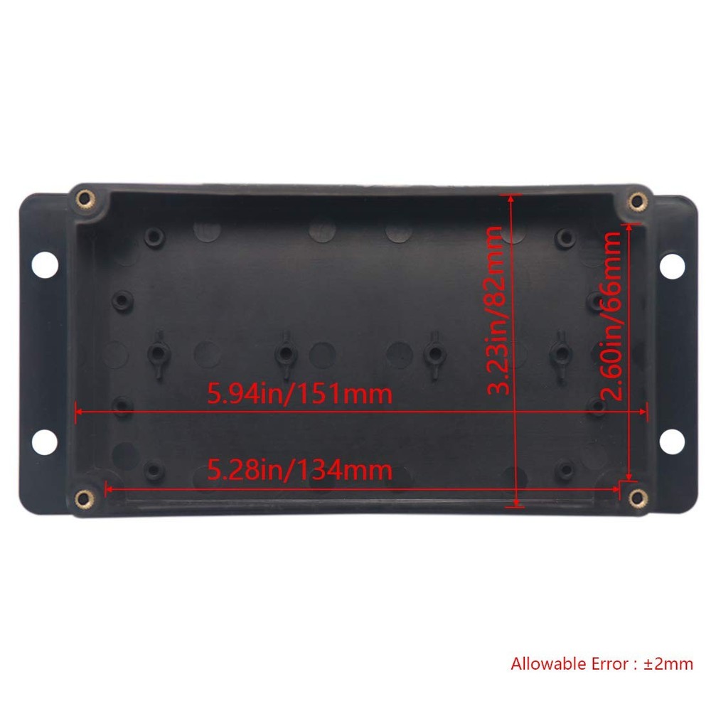 Project Box ABS Plastic Black Electrical Boxes IP65 6.2"x3.5"x2.4",