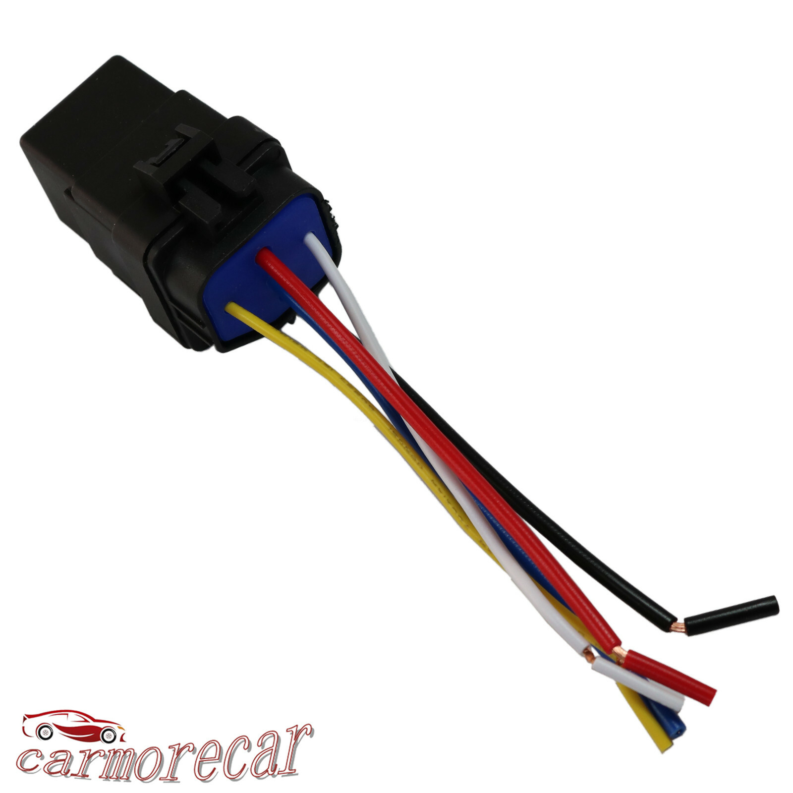 4 pack 5 pin & wire Heavy Duty Car Auto Relay 12V 40 amp Waterproof Plug Socket