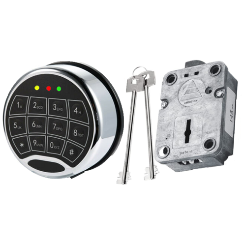 Ambition Electronic Safe Lock Replacement With Swing Bolt Lock With 2 Master Key