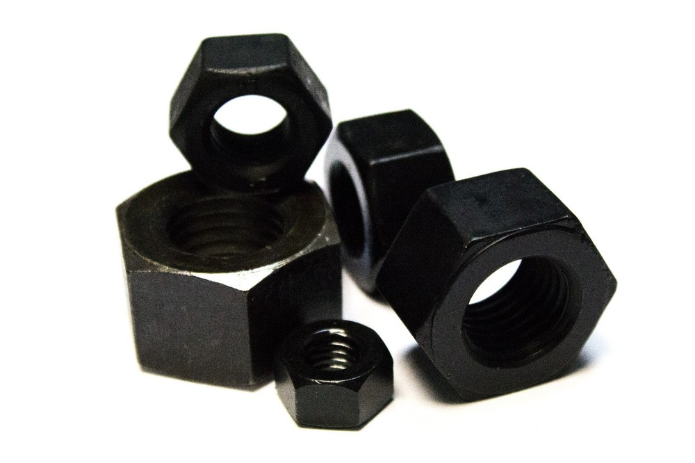 (100) 1"-8 Heavy Hex Nuts (Structural) - Plain