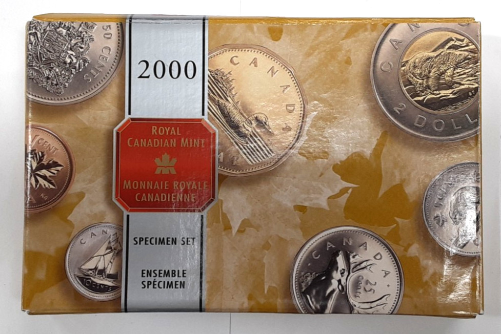 2000 Canada Specimen 7 Coin Set in RCM Case w/COA