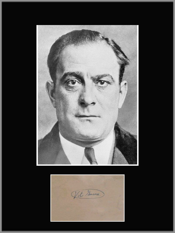 Vito Genovese Mafia Mob Boss 11 x 14 Facsimile Autograph Photo Display RP NR