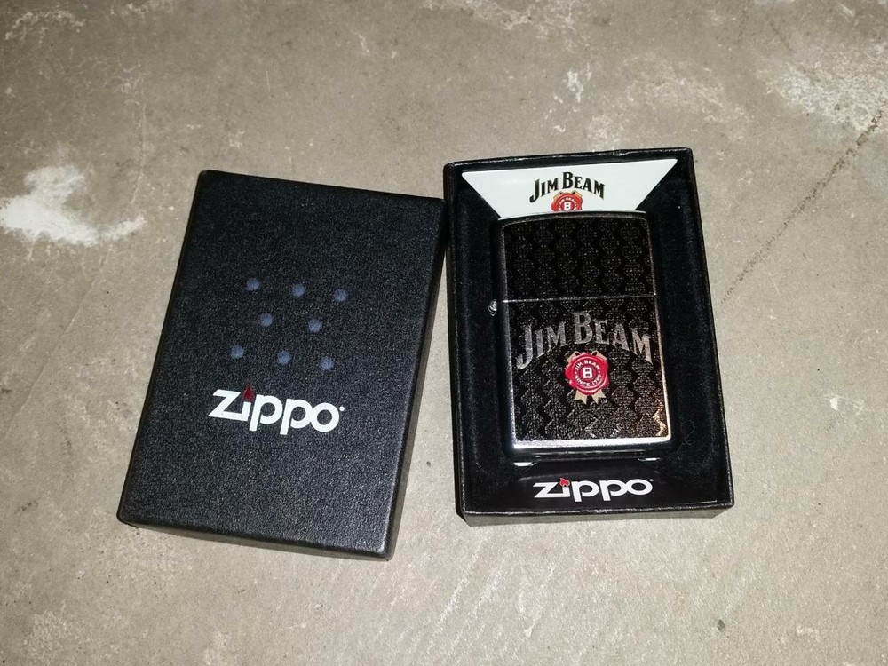 ZIPPO Jim Beam Lighter L 13 Original Box Black with Pattern