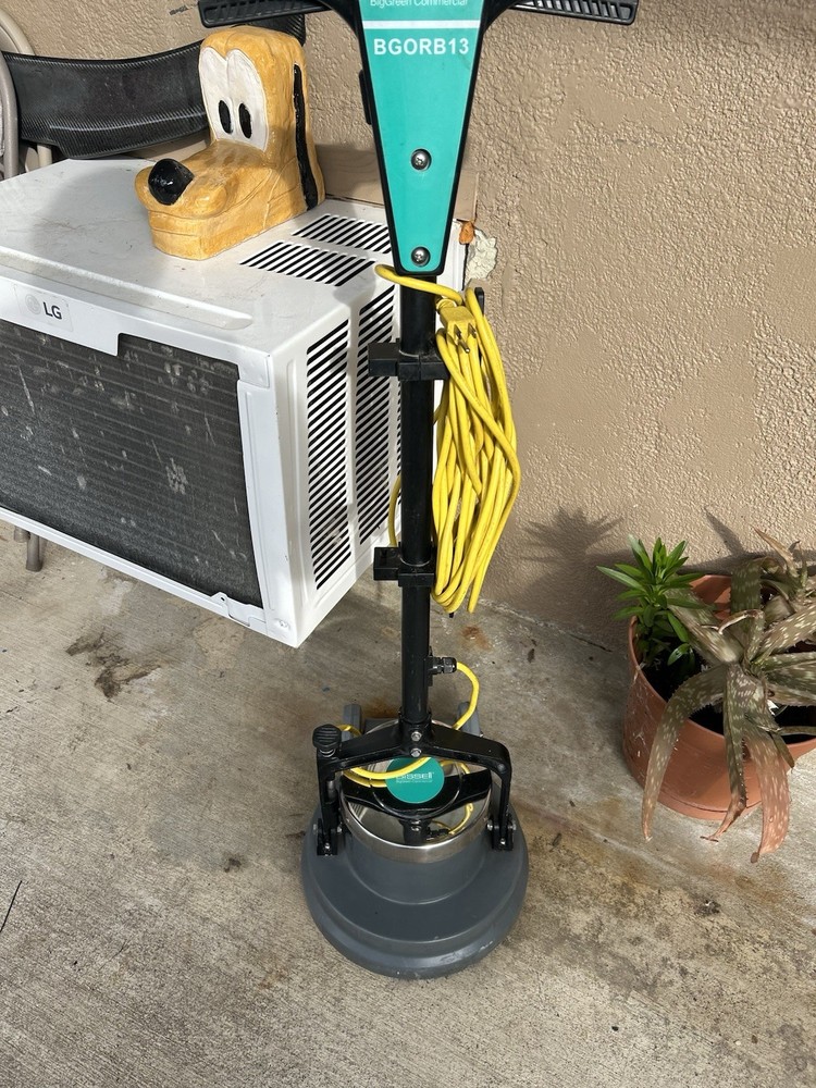 BISSELL BGORB13 Walk-Behind Buffer Scrubber, Adjustable Handle, Disc Pad