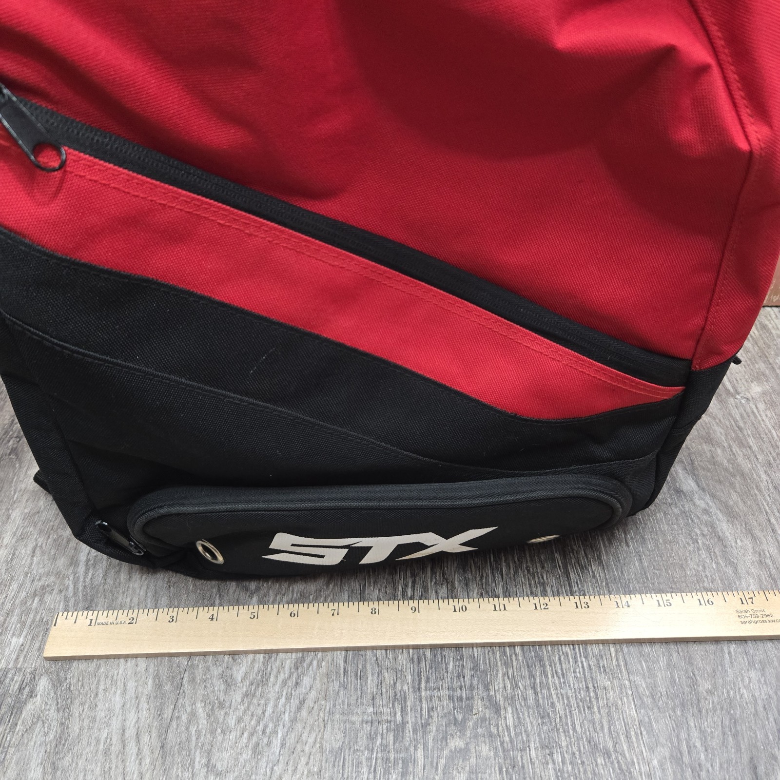STX Backpack Carry On Lacrosse Back To School Sports Hiking Red Black PJR RDXX