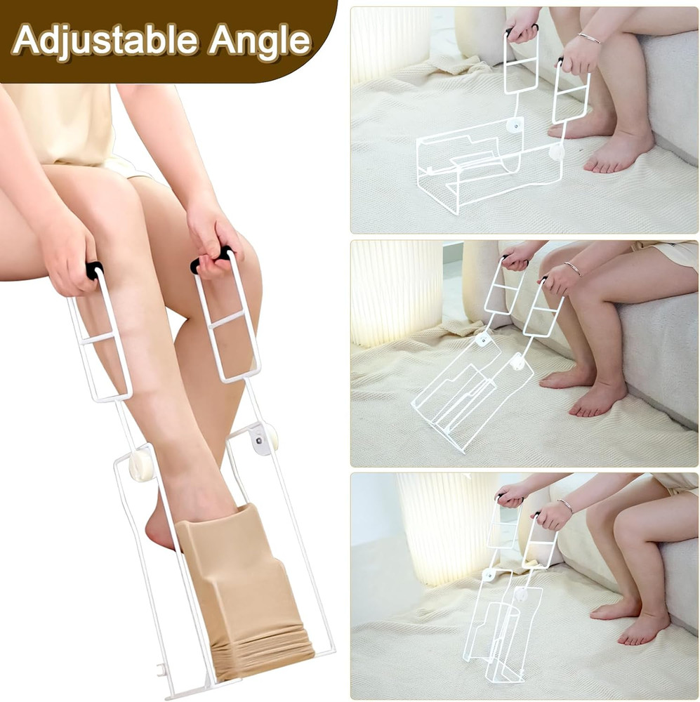 Upgraded Large Compression Sock Aid Device with Extended Handle, Compression Soc