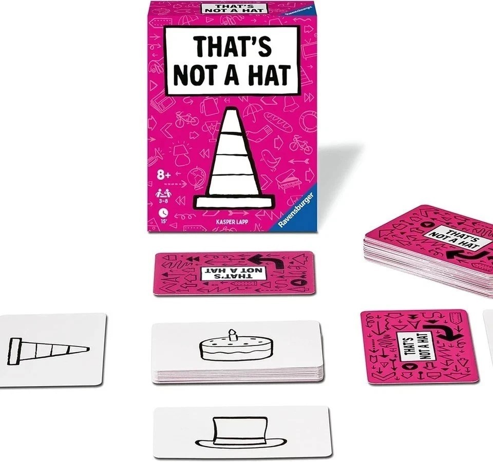 That'S Not a Hat - Fun Bluffing & Memory Party Game for All Ages Components