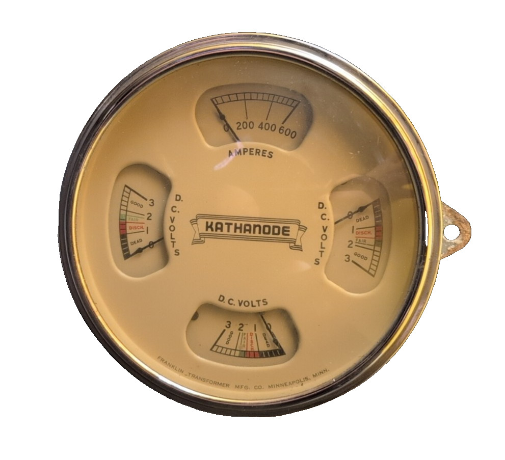 Vintage KATHANODE Battery Charging Meter (Qty 1)