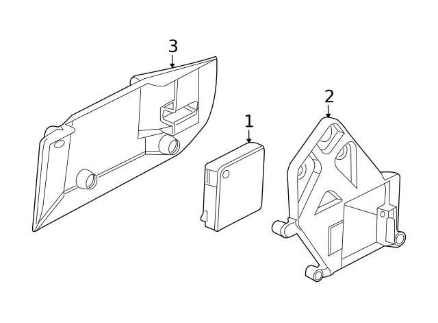 Genuine GM Passenger Side Object Sensor Bracket 15941274