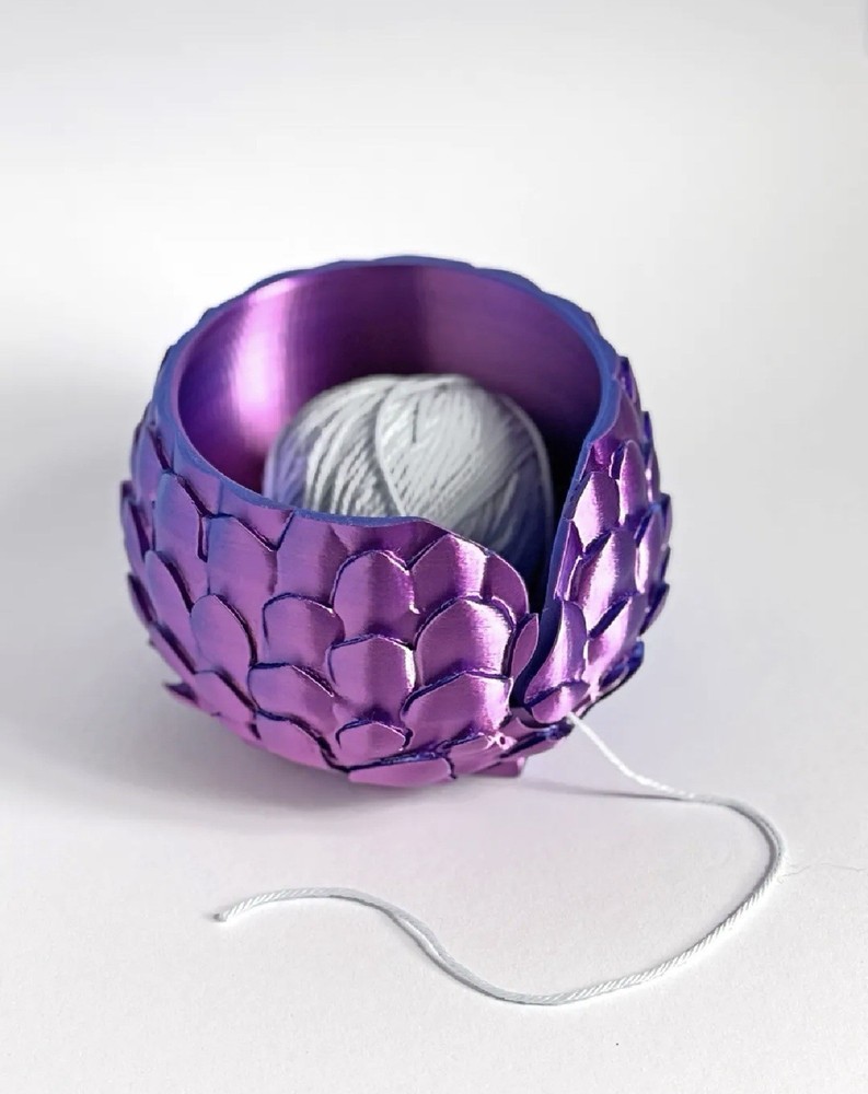 Yarn Bowl With Dragon Scales
