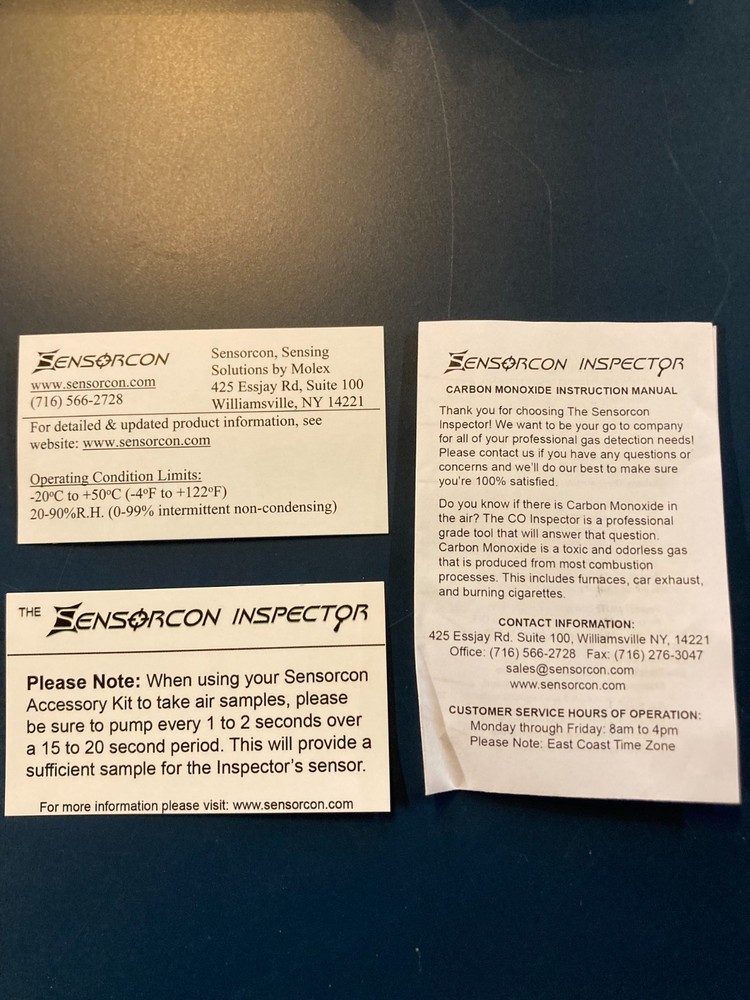 Sensorcon Inspector CO2 Detector Brand New Never Used