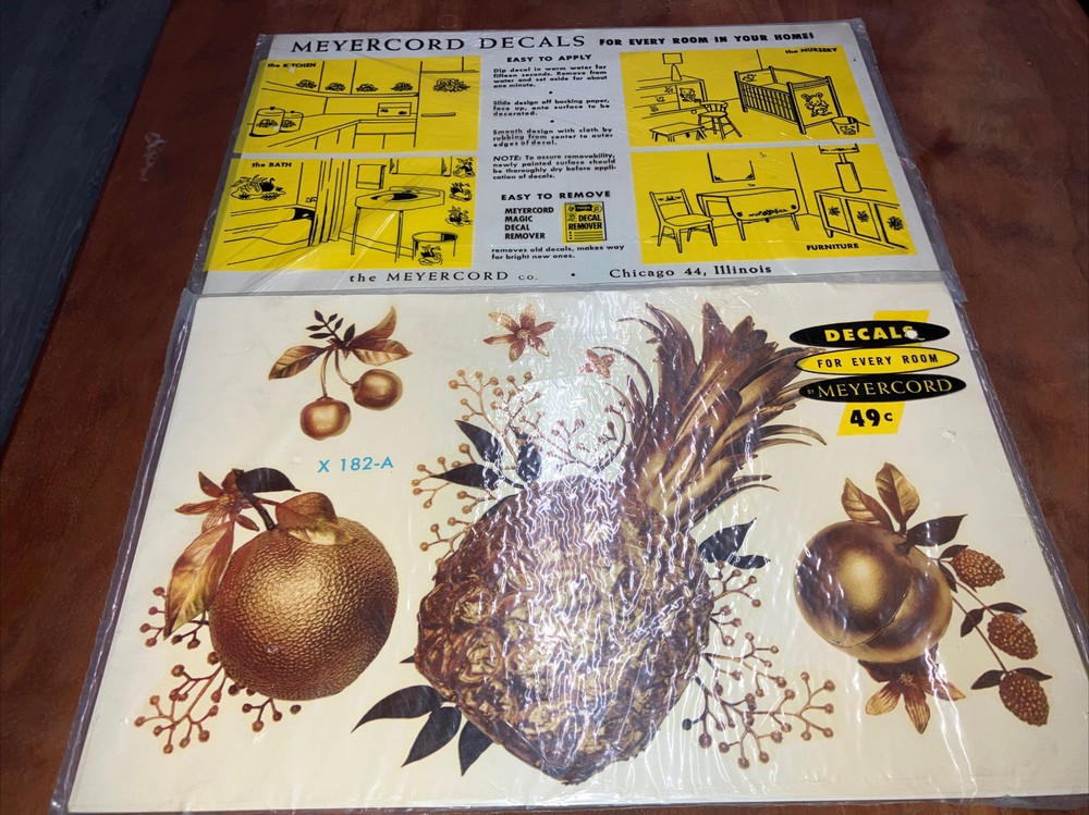 4 vintage kitchen decals