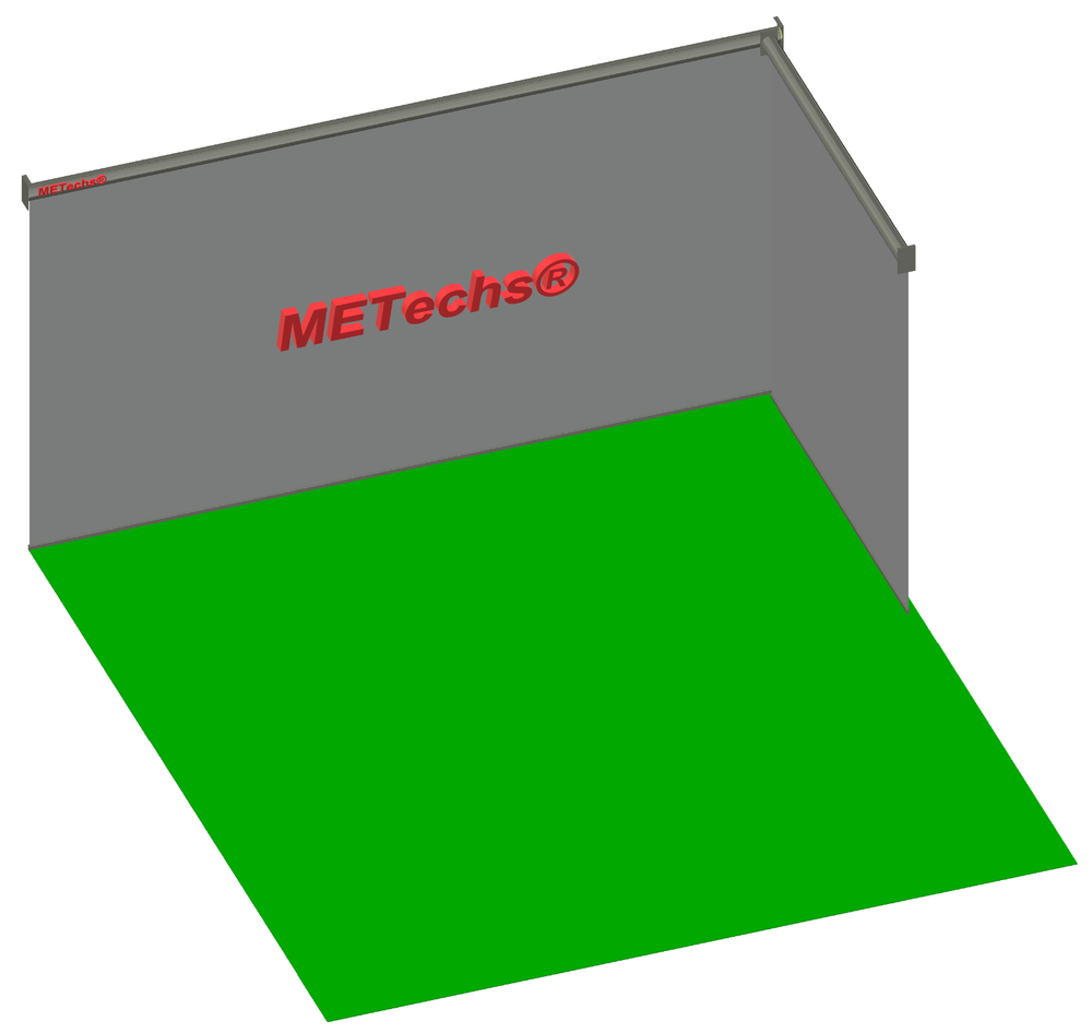 69"W 120"H Golf Simulator Impact Retractable Side Protection Screen Only