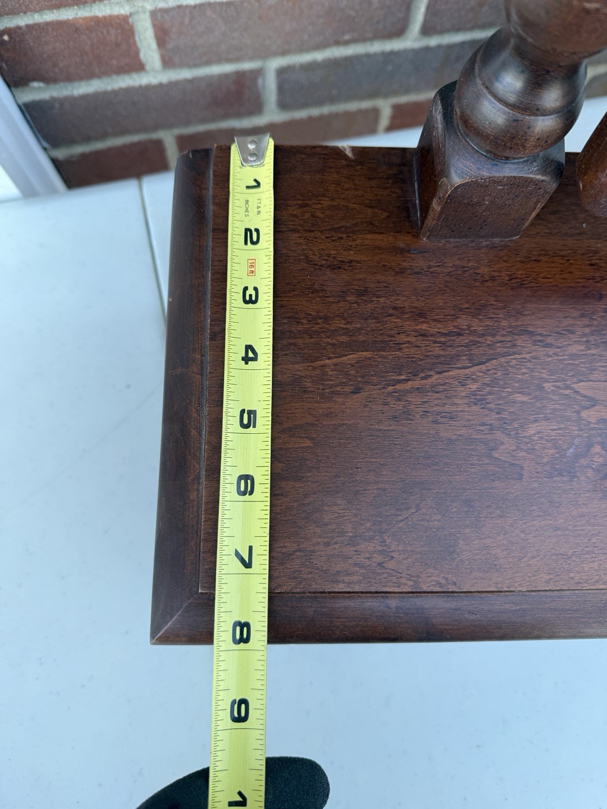 Simmons Wood Tabletop Vanity Mirror Swivel Dresser Top Shave Mirror w/ 3 Drawers