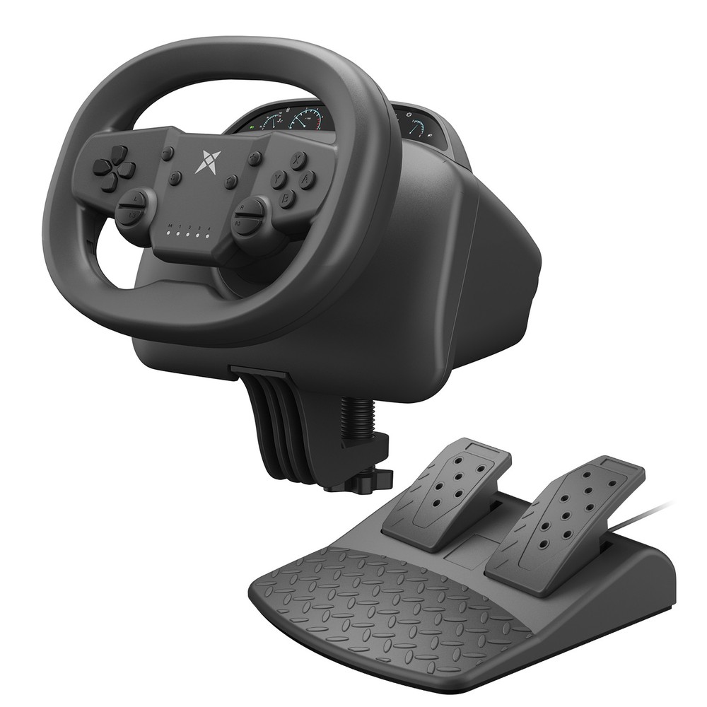 Wireless Bluetooth Gaming Steering Wheel with Pedals For P4 P3 Switch2 Android