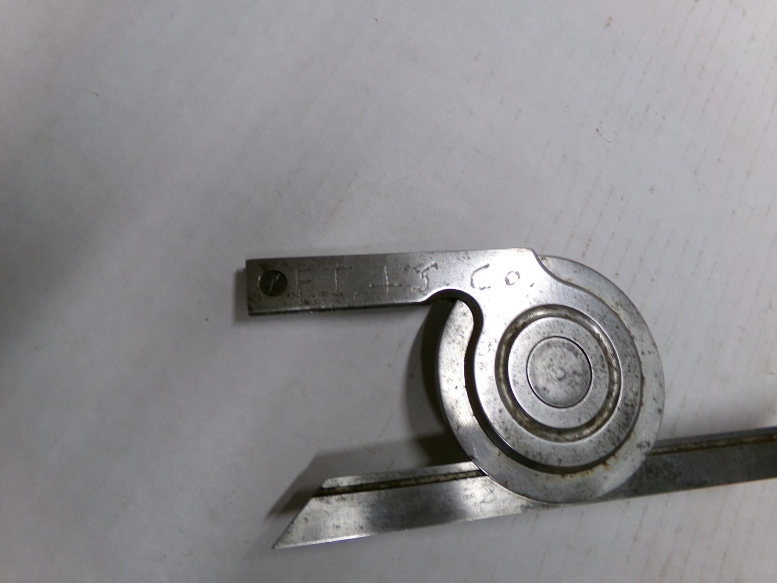 Starrett No 360 Protractor In Wooden Case Incomplete