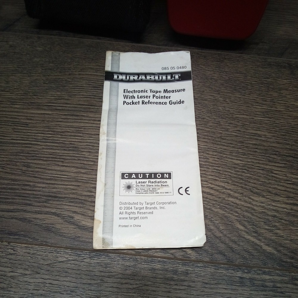 Durabuilt Electronic Tape Measure With Laser Pointer Case And Guide