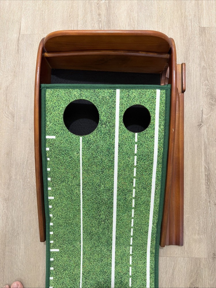 Perfect Practice Golf Putting Mat - Wood 9’