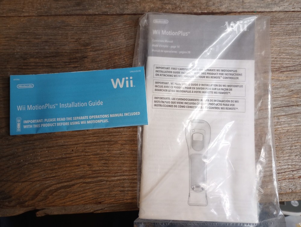 Wii MotionPlus Installation Guide and Wii MotionPlus Operations Manual