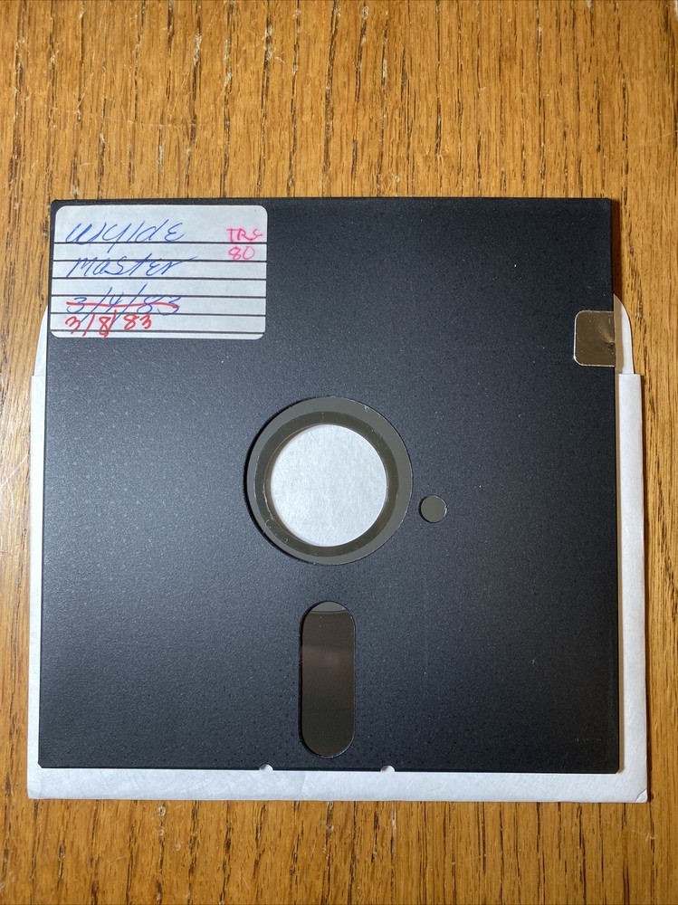 TRS-80 Wylde Master 5.25” Floppy Disk 1983