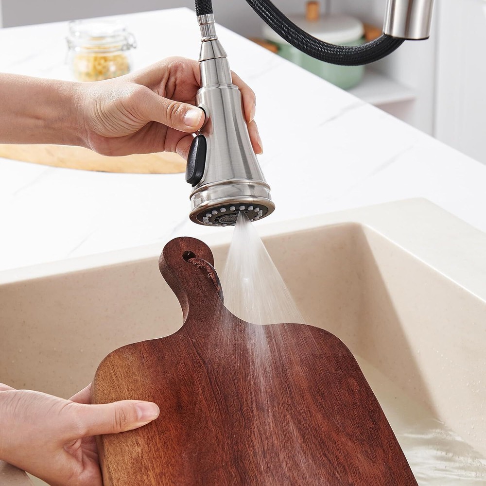 Pull Down Kitchen Faucet Head Replacement 3-Gear Faucet Head Sink Spray Nozzle