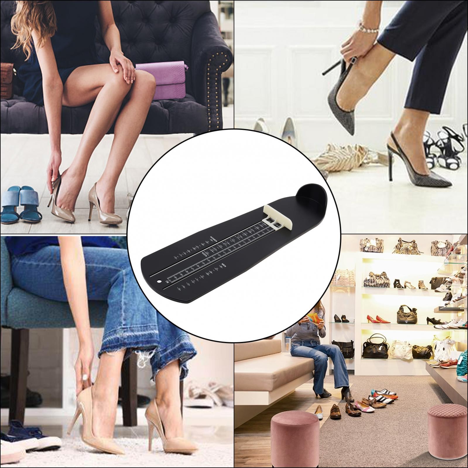 US Standard Foot Measuring Device for Men / Women / Kids Shoe Sizer Measuring