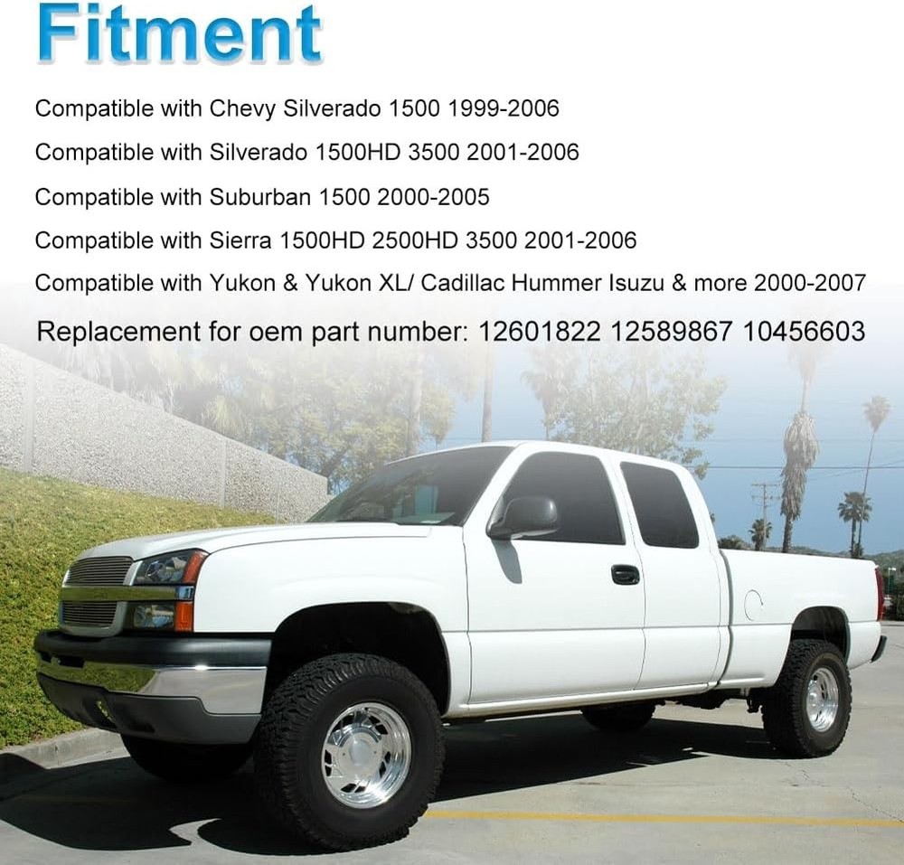 Compatible with 2 PCS Knock Sensor with Wiring Harness Kit Chevy Silverado 1500