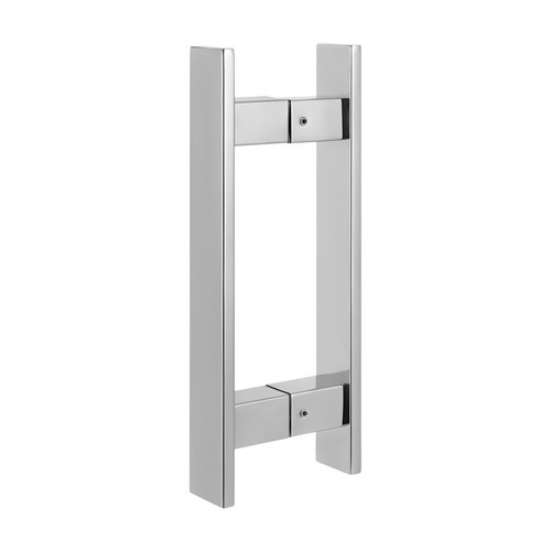 H-shaped Sliding Door Pull Handle, Double Sided Push Pull Door Handle, Silver