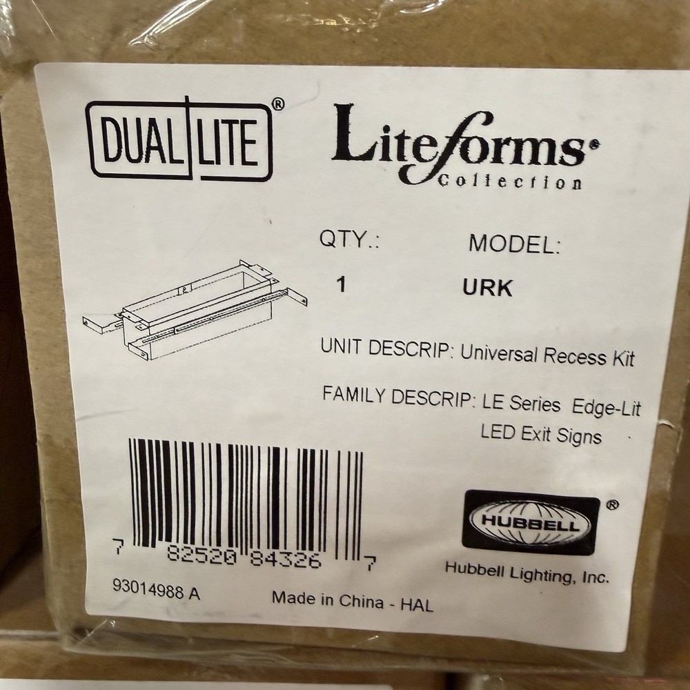 Hubbell Liteforms URK LED Exit Sign Mounting Kit - Fast shipping