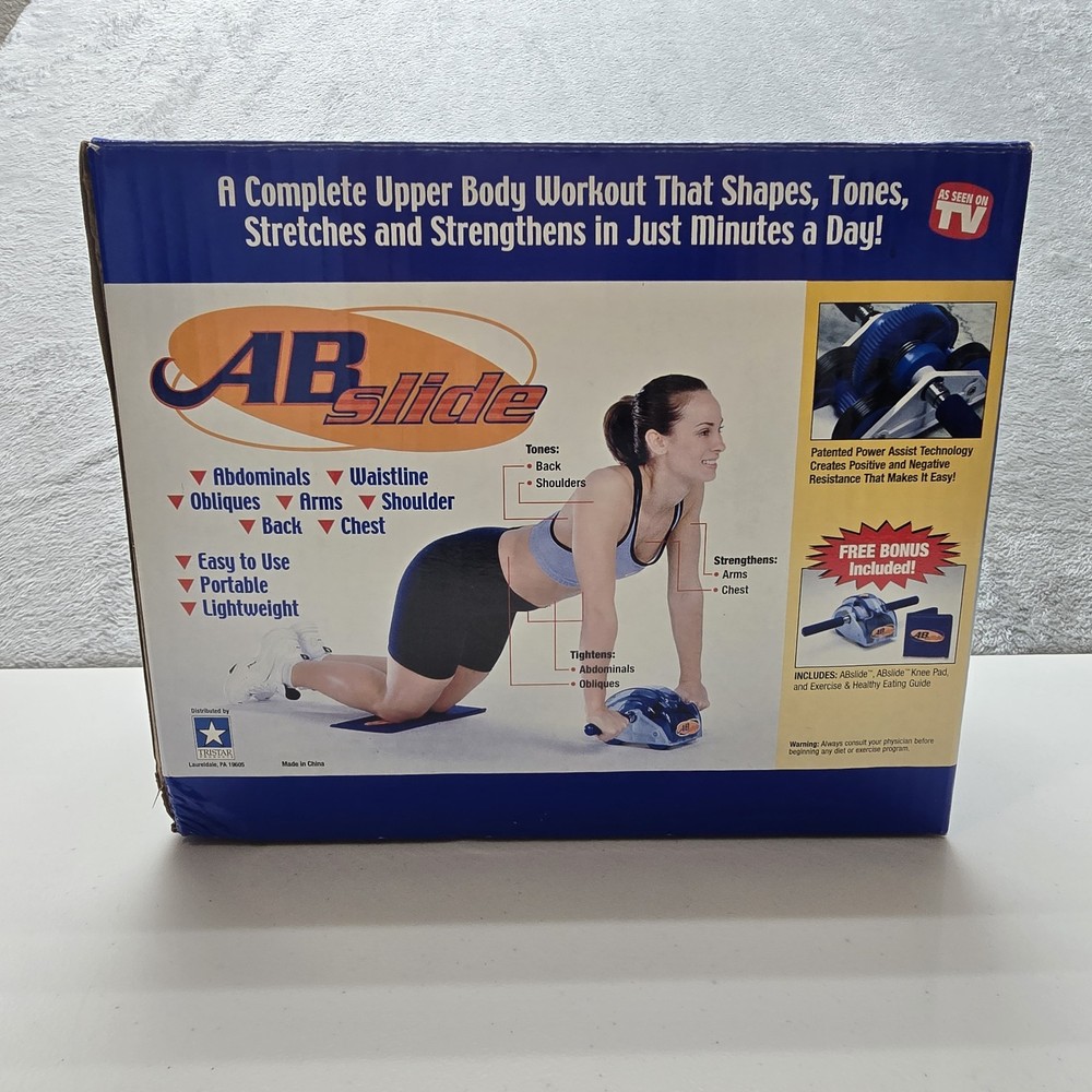 Original AB Slide Abdominal Roller Exercise Wheel Core Exerciser Knee Pad