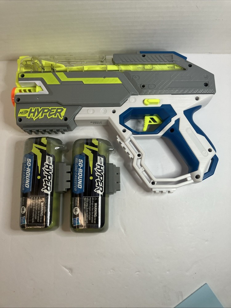 NERF Hyper Impulse-40 Blaster With Two 50-Round Canisters - 100 Total Rounds