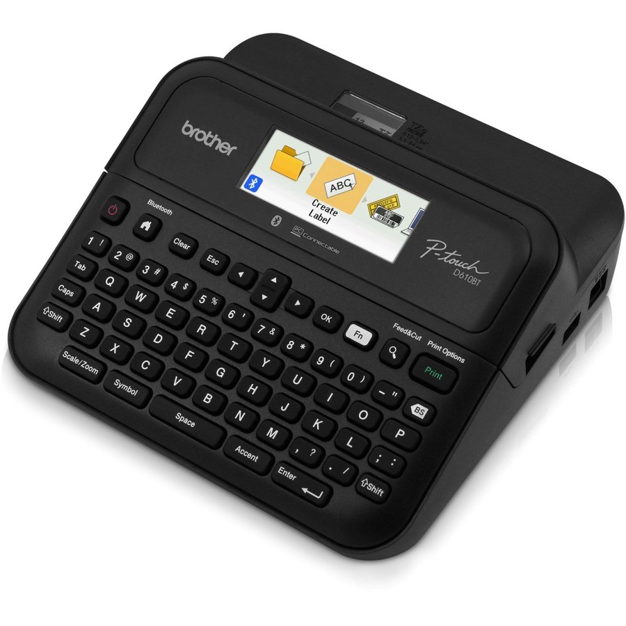 Brother PTD610BT P-touch Label Maker Bluetooth 1" Labels