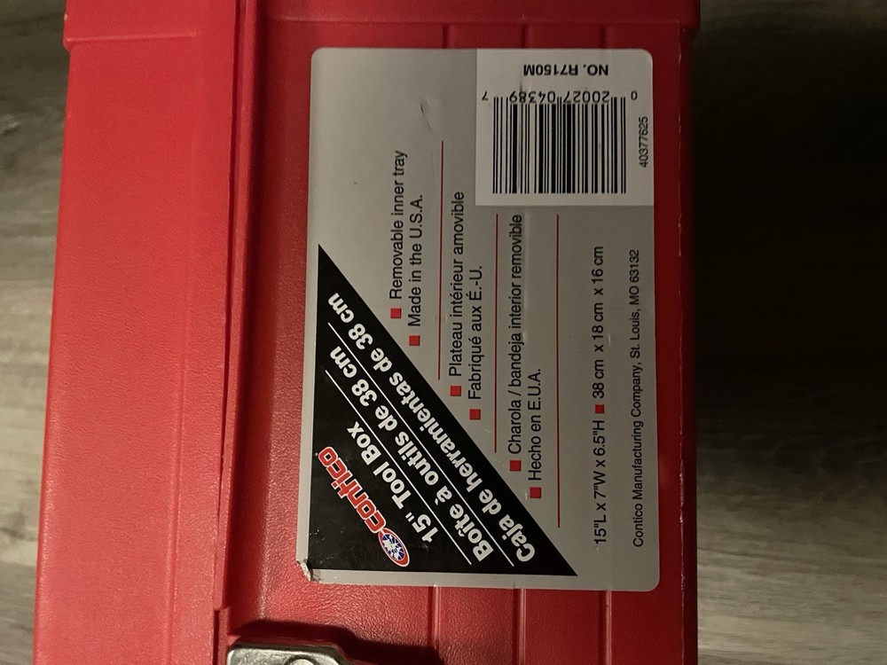 Contico 15” Toolbox